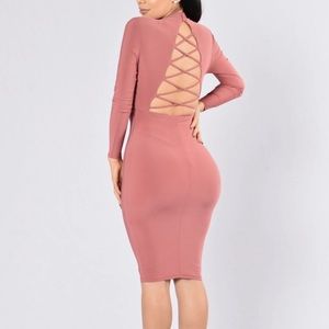 NEW Fashion Nova Flying High Dress Rose